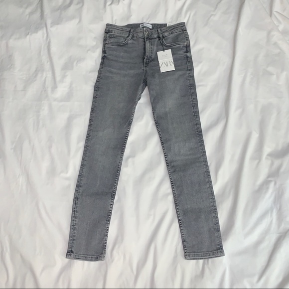 ZARA light grey skinny jeans SIZE 26 - Picture 7 of 7